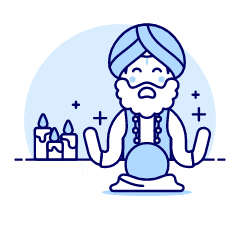 Fortune Teller 5 Illustration from UX Duotone Set