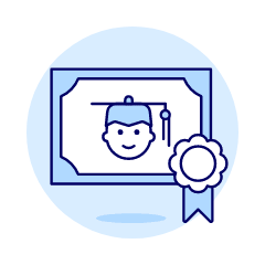 Diploma Graduate 1 Illustration from UX Duotone Set