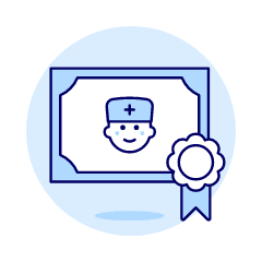 Diploma Nurse 1 Illustration from UX Duotone Set