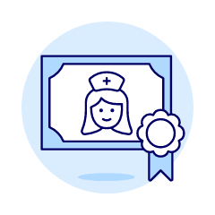 Diploma Nurse 6 Illustration from UX Duotone Set