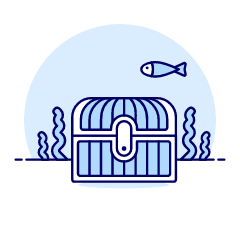 Close Treasure Chest Illustration from UX Duotone Set