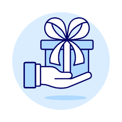 Gift Sharing Illustration from UX Duotone Set