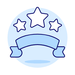 Star Ribbon Illustration from UX Duotone Set