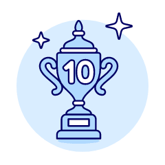 Trophy Ten Illustration from UX Duotone Set