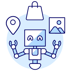 Multitasking Robot Illustration from UX Duotone Set