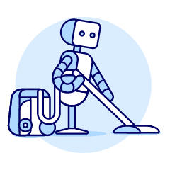 Cleaning Robot 1 Illustration from UX Duotone Set