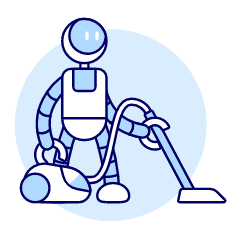 Cleaning Robot 2 Illustration from UX Duotone Set