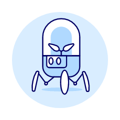 Tree Pot Robot Illustration from UX Duotone Set