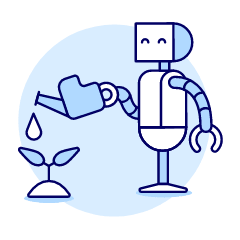 Watering Robot 2 Illustration from UX Duotone Set
