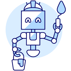 Construction Robot 4 Illustration from UX Duotone Set