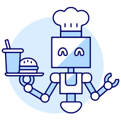 Cooking Robot 1 Illustration from UX Duotone Set