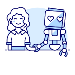 Dating Robot 1 Illustration from UX Duotone Set