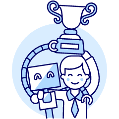 Human Ai Collaboration 1 1 Illustration from UX Duotone Set