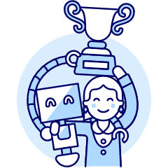 Human Ai Collaboration 1 4 Illustration from UX Duotone Set