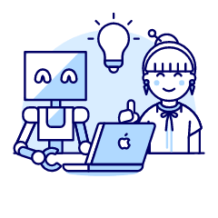 Human Ai Collaboration 3 1 Illustration from UX Duotone Set