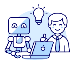 Human Ai Collaboration 3 4 Illustration from UX Duotone Set