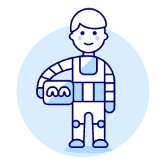 Robotic Human 1 Illustration from UX Duotone Set