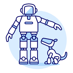 Robots Illustration from UX Duotone Set