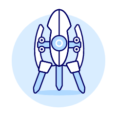 Tripod Turret Illustration from UX Duotone Set