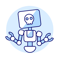 Dead Robot Illustration from UX Duotone Set