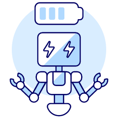Robot Charging Illustration from UX Duotone Set