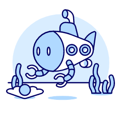 Diver Robot Illustration from UX Duotone Set
