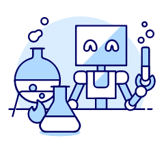Laboratory Robot 2 Illustration from UX Duotone Set