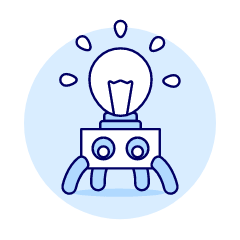 Robot Idea Illustration from UX Duotone Set