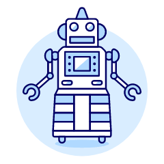 Vintage Robot 3 Illustration from UX Duotone Set