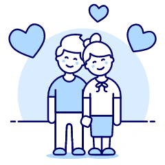 Couple Happy 1 Illustration from UX Duotone Set