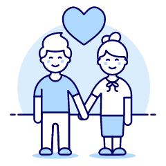Couple Holding Hand 1 Illustration from UX Duotone Set