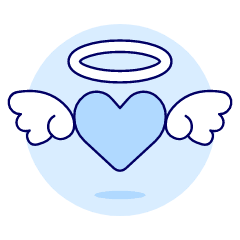 Angelic Heart Illustration from UX Duotone Set