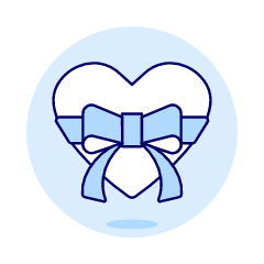 Gift Heart 1 Illustration from UX Duotone Set