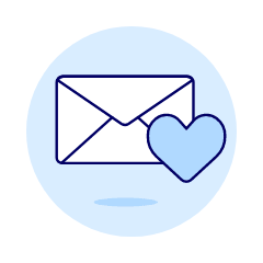 Love Letter 1 Illustration from UX Duotone Set