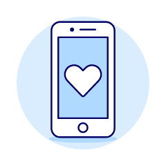 Dating Application 2 Illustration from UX Duotone Set