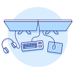 Gamer 1 Illustration from UX Duotone Set