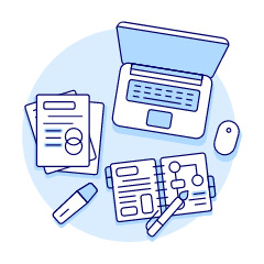 Laptop Workspace 1 Illustration from UX Duotone Set