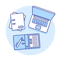 Laptop Workspace 3 Illustration from UX Duotone Set