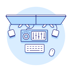 Workspace 7 Illustration from UX Duotone Set