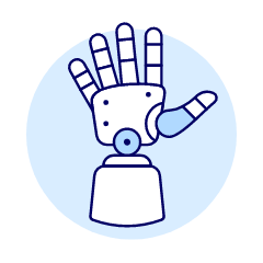 Prosthetic Hand 1 Illustration from UX Duotone Set
