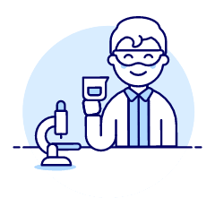 Scientist 1 4 Illustration from UX Duotone Set