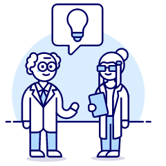 Scientist Brainstorm 4 Illustration from UX Duotone Set