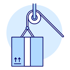 Hoisting Illustration from UX Duotone Set
