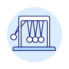 Newton Cradle Illustration from UX Duotone Set