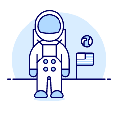 Astronaut Illustration from UX Duotone Set