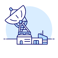 Ground Station Illustration from UX Duotone Set