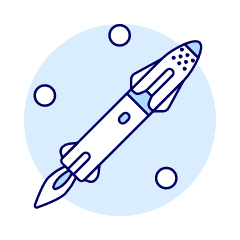 Rocket 4 Illustration from UX Duotone Set