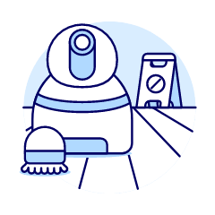 Cleaning Robot Illustration from UX Duotone Set
