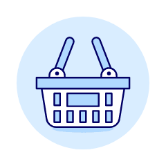 Shopping Basket Illustration from UX Duotone Set