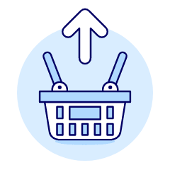 Shopping Basket Remove 1 Illustration from UX Duotone Set